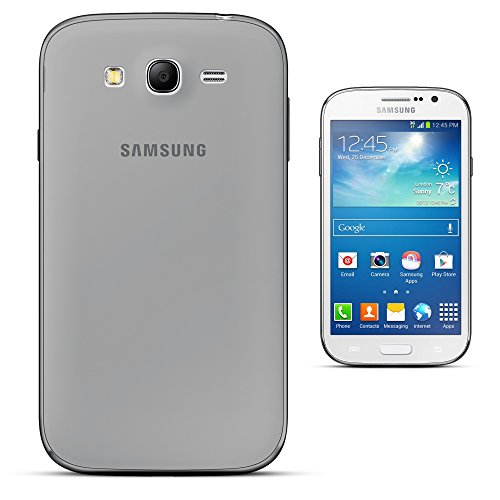 Moozy® más Delgado del Mundo ultra super slim funda / cover de silicona prima para Samsung i9080 i9060 Galaxy Grand Neo, Gris Transparente