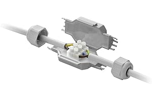 GROTHE Manicotto di collegamento in gel Fred IP68 per cavo fino a 3 x 2,5 mm2, grigio