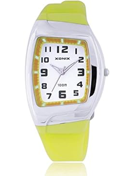 Jugendliche Quarz-pointer-tabelle,Klassische frauen tabelle 100m wasserdicht Harzband Quarz-uhrwerk Student Mädchen...