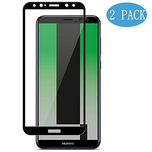 [2-Unidades] Huawei Mate 10 Lite Protector de Pantalla, Modoca La protección más simple y eficaz de la pantalla [Cobertura Completa] Protector Vidrio Templado para Huawei Mate 10 Lite, Negro