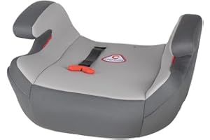 capsula® Sitzerhöhung mit Gurtführung Kindersitzerhöhung Autokindersitz Gruppe 2/3, 15-36 kg grau