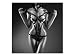 Produktbild Erotik Leder Sexy Wandbild A06285 Canvas Leinwandbild quadratisch auf Keilrahmen Größe 50 x 50 cm