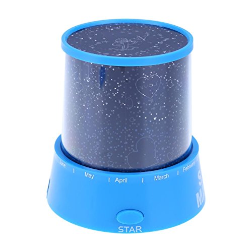 Preisvergleich Produktbild Prosperveil Nachtlicht mit rotierender Musik, LED, Sternenhimmel, Projektor Cupid