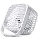 Produktbild TDCQQ Usb 7 Zoll Mini stummes Studentenwohnheim Büro-Tischventilator Handventilator, Handventilator, tragbare Mini-Tischplatte-Tischventilator, USB-wiederaufladbarer Handventilator für Home Office-Rei