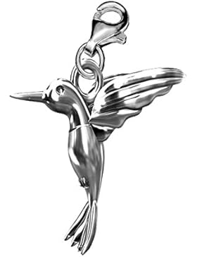 A6c Schmuckanhänger, Kolibri-Design, mit Clip, aus echtem Silber, ideal für Armbänder oder Halsketten von Thomas...