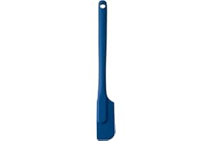MASTRAD - F10313 - Demi-Spatule - Maryse - Pâtisserie Desserts Nappage - Unibloc - En Silicone - Ne Raye Pas Les Casseroles - Bleue, Bleu