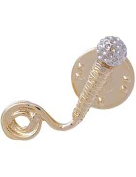 Anstecker Mikrofon - Schönes Geschenk für Musiker mit Geschenkverpackung