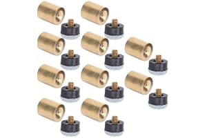 ‎VGEBY VGEBY 10 Stück Billard Queue Spitzen, Billard Schraubleder Snooker Cue Tips Ersatz durch Cue Stick Ferrules 12mm / 13mm