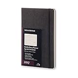 Dimensiones: 13 × 21 Moleskine DHB12WH3Y17 - Agenda semanal 12 meses, L 13 x 21