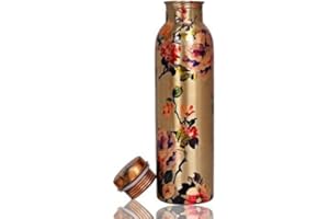 OSNICA Kupfer-Wasserflasche für Reisende, 100 % reines Kupfer, Gelenkfrei, Ayurveda, gesundheitliche Vorteile, stilvolles Flaschendesign 1
