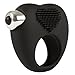 Price comparison product image Deluxe Vibrating Herz Penis Ring, Silicone Vibro Cock Ring with 10 Vibration Programs & Nobs for Clitoris Stimulation, Waterproof, Quiet & Extremely Expandable, Black