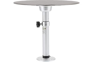 OREILET Tischfuß für Bootstisch, 19,3--28.3 Zoll Manuell Höhenverstellbar Tischfuß RV Yacht Tischgestell Bootstisch Cockpittisch Schreibtischbein, Tischfuß abnehmbar Gegenstützen für Wohnwagen, Wohnmobile