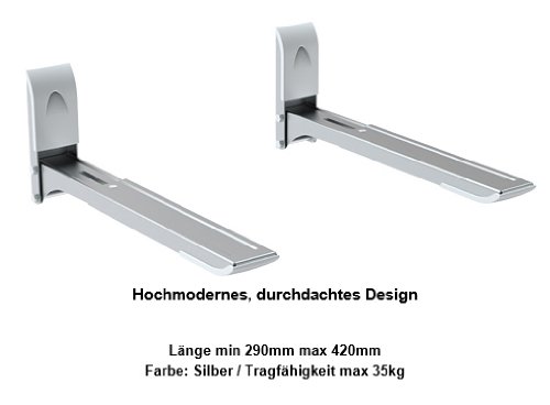 Mikrowelle Universal Halter Wandhalter für Mikrowelle / Microwelle Ausziehbar *DURCHDACHT* - 3