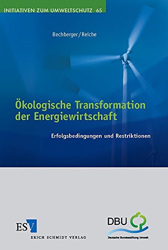 Ökologische Transformation der Energiewirtschaft: Erfolgsbedingungen und Restriktionen (Initiativen zum Umweltschutz, Band 65)