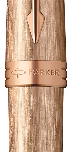 Parker Premier Pink Gold Trim Medium Nib Fountain Pen - Gift Boxed