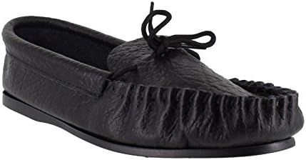 MoccasinsMens British Hand Made Casual Leather Moccs Slippers UK 8 Black