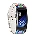 Produktbild Greatfine Fit2 Armband für Samsung Gear Fit 2 / Gear fit2 Pro Smart Watch Uhrenarmbänder Ersatz-Armband Zubehör (Folk Custom)