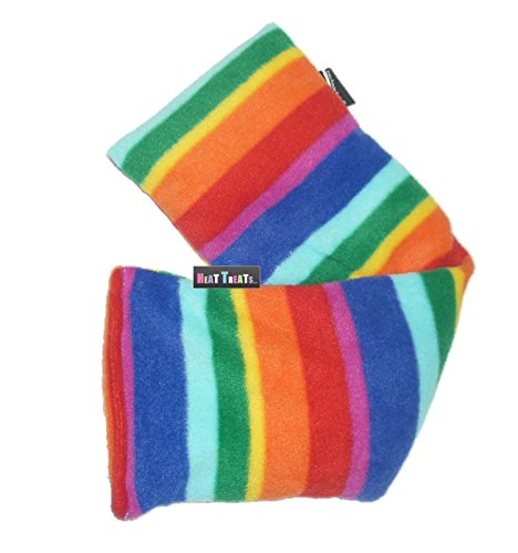 Deluxe Fleece RAINBOW STRIPE Lavender Wheat Bag Heat / Chill Pack (Large 44cm)