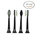 Produktbild 1 stk (1x4) Ersatzbürsten Original DiamondClean HX6064/33 für 100% weißere Zähne – Passen auf jede Philips Sonicare Zahnbürste mit Aufsteck-System – 4er Pack, Standard, Schwarz