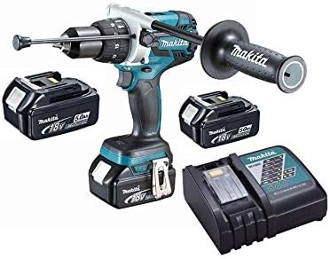 Makita DHP481RT3J Drill Driver 3 Batteries 18 V 5 Ah Brushless Motor 125 Nm