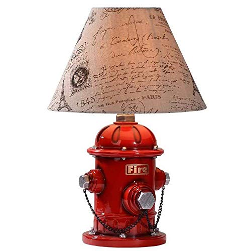 Preisvergleich Produktbild SPA ® American Creativity Hydrant Harz Schreibtischlampe Dekoration Harz Tischleuchte Hohe Helligkeit LED Klassische Tischbeleuchtung für Wohnzimmer Esszimmer Schlafzimmer Nachttischlampe Nachttischla