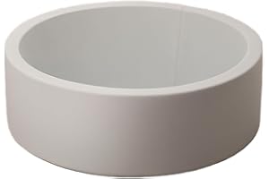 simpa morvita Round Grey Soft Memory Foam Replacement Ball Pit NO Balls - Dimensions 90cm (Dia) x 30cm (H)