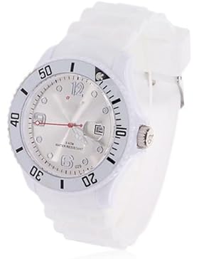 **Premium** WEIß SILIKON UHR XL Mode UNISEX Armbanduhr Damenuhr Herrenuhr Sport STYLE Trend WATCH stark in der...
