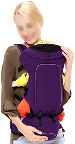 Baby waist stool Multi-functional Four Seasons Breathable Adjustable Shoulders Baby Waist Belt baby hip seat ( Color : Purple )