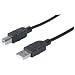 Produktbild USB 2.0 Anschlusskabel [1x USB 2.0 Stecker A - 1x USB 2.0 Stecker B] 3 m Schwarz vergoldete Steckkontakte