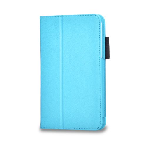 Schutzhülle / Cover / Tasche für Samsung Galaxy Tab 3 Lite 7″ T110/T111 + Display-Schutzfolie + Stylus – Hellblau - 3