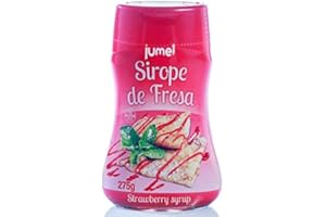 Sirope Fresa JUMEL sin gluten Botella 275g. Pack de 4 unidades.