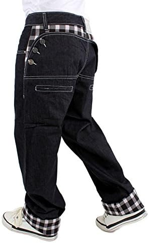 Dirty Money Scottish White Check Jeans