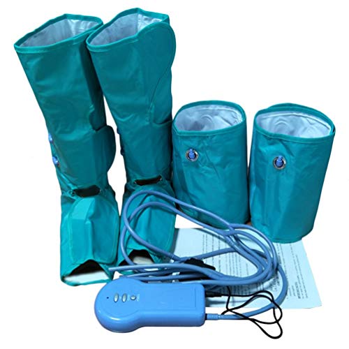 FCGV Eu 220V Comfortable Air Compression Leg Wraps Relax Ankle Therapy Massager -Blue