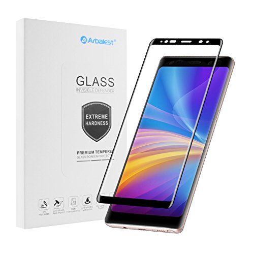 Tempered Glass Screen Protector for Samsung Note 8, Arblalest [Case Friendly] High Sensitive Touch 3D Curved Coverage Glass Film for Samsung Note 8