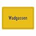 Produktbild Multifanshop Mousepad Ortsschild Wadgassen schwarz