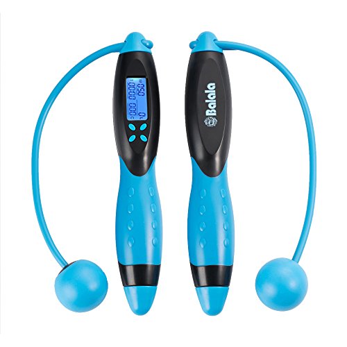Balala Profi Springseil Schnurlos drahtlose Speed Rope mit Digital LCD Zähler Kalorienzähler für Indoor Outdoor Sport Training CrossFit und Fitnessübungen - 2