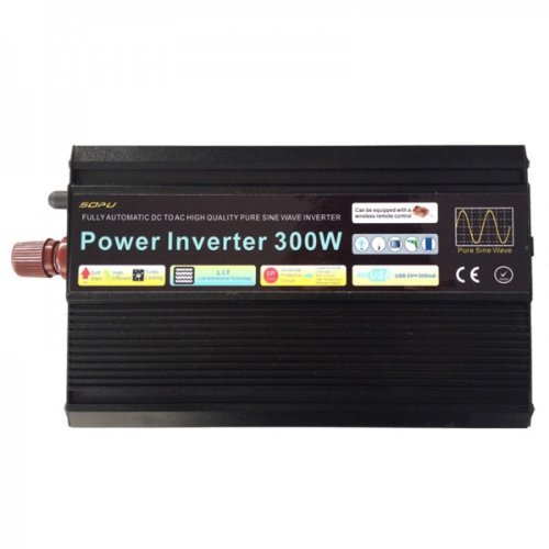 Convertisseur de tension 12V vers 220V - puissance 300W - signal pur sinus_EXPEDIE DEPUIS LA FRANCE