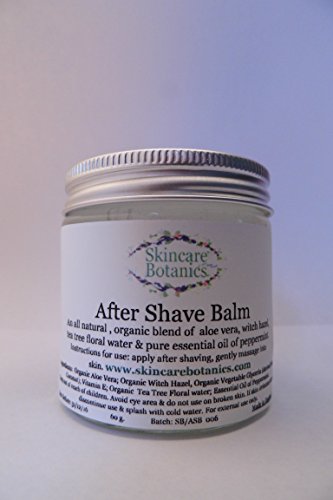 Organic All Natural After Shave Balm with pure Aloe Vera