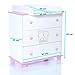 Baby Changing Chest Princess - Nursery Furniture Changer Unit With 3 Drawers - Baby Changing Table removeable