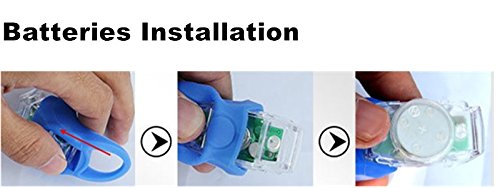 Hochwertiges LED Fahrradlichter Set – Signallichter – überall einsetzbar, rot und schwarz – VERBESSERTE VERSION – wasserdicht – aus Silikon - 6