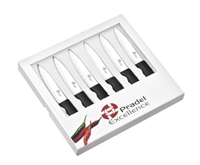 Pradel Excellence - ST006 - Coffret 6 Couteaux à Steaks, Lames en Céramique