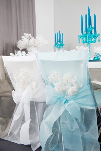 Stuhlhussen Vlies weiß Einweghussen für Hochzeit, Party und Event 10 Stück Palandi® - 2