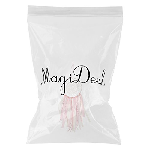 Böhmen Rosa Riibon Spitze Feder Traumfänger Hauptwanddekor Hängen - 2