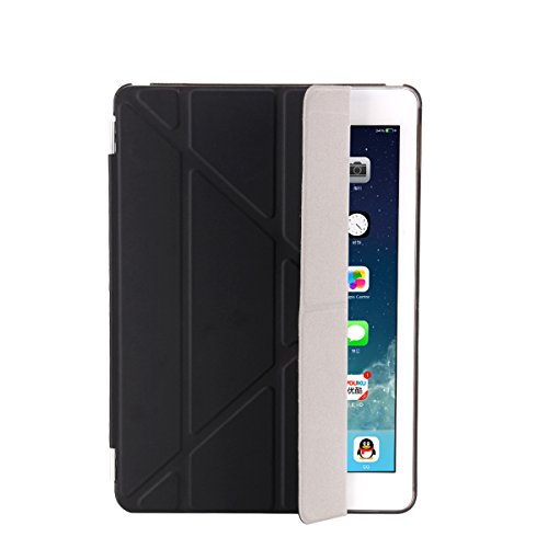 Dongke iPad 9.7 2017 Hülle,Smart Cover mit Auto aufwachen / Schlaf Funktion und Stanfunktion für Neue Apple 9.7″ iPad 2017 (Schwarz) - 2
