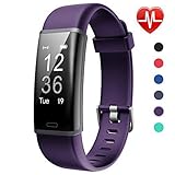 Lintelek Fitness Tracker HR Aktivität Tracker Fitness Armband mit integrierter Herzfrequenzmessung am Handgelenk IP67 Wasserdicht Fitness Uhr Schlaftracker Kalorienzähler