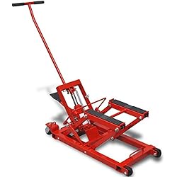 vidaXL Cric hydraulique pour Moto VTT Tracteurs Petits véhicules 680kg Rouge
