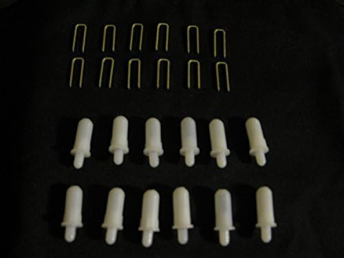 PLANTATION SHUTTER REPAIR KIT : 10 Tilt Rod Louvers Staples + PLUS + 10 Spring Loaded Shutter Pins by Shutter Repair Kit