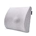 Produktbild Recci Memory Foam Rückenkissen - Ergonomisches Lendenkissen, Lordosenstütze, Lordosekissen Für Auto, Büro, Zuhause, Couch, Grau, Orthopädisches Rücken-Kissen, Rückenstütze