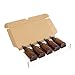 50ml Moulded Amber Glass Atomiser Spray Mister Bottle x 5 - With Free Storage Box
