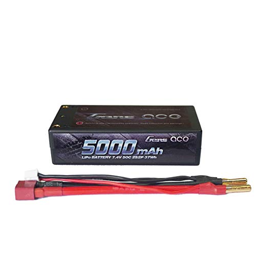 Gens ace 5000 mAh 7.4 V 50 C 2S Lipo batería Pack Hardcase 10 # for Modelismo RC Car Truggy Plane Boat Truck Auto Camión Avión toyseug Toys